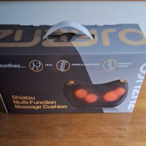 Black Shiatsu Multi-Function Massage Cushion